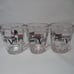 Nescafe Cafe Viet juice tumbler glass 3.7 Motorcycle Set 3 clear black red NEW