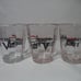 Nescafe Cafe Viet juice tumbler glass 3.7 Motorcycle Set 3 clear black red NEW