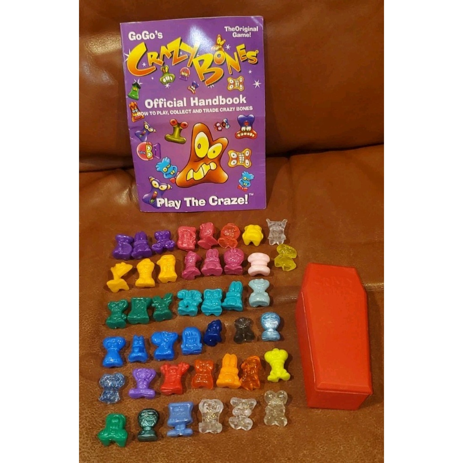 Gogo's Crazy Bones Game Lot 43 Characters Booklet Red Casket Read Description