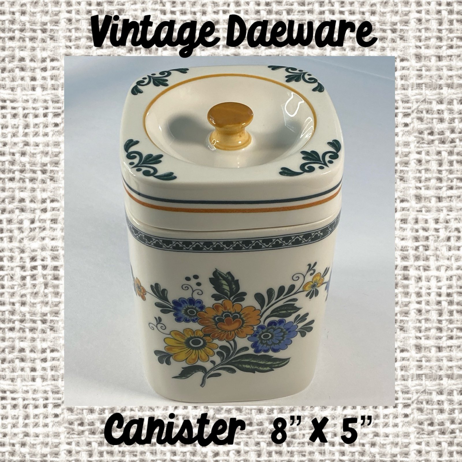 Vintage Daeware New Jersey U.S.A. Made In Korea 8”x5” no chips or cracks EUC