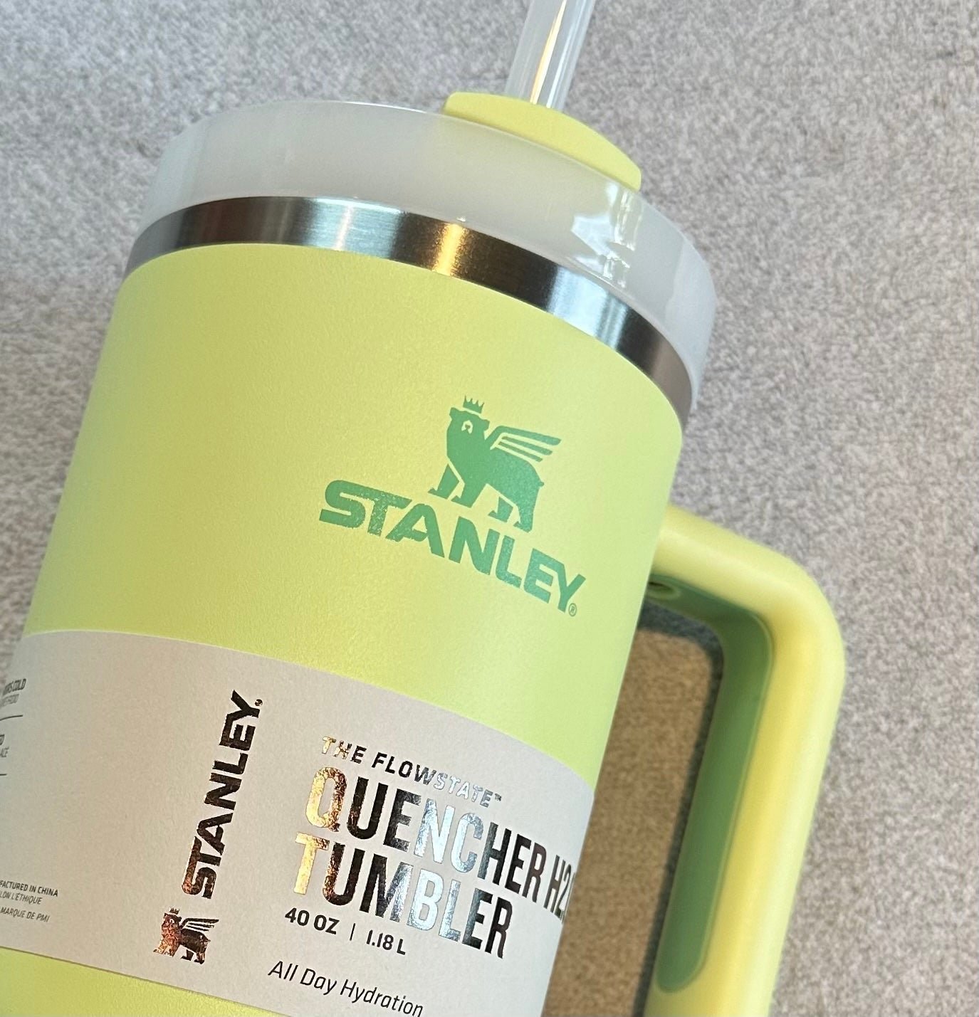 Stanley 40oz Tumbler NIB Spring color +CITRON HANDLE + SOLD OUT