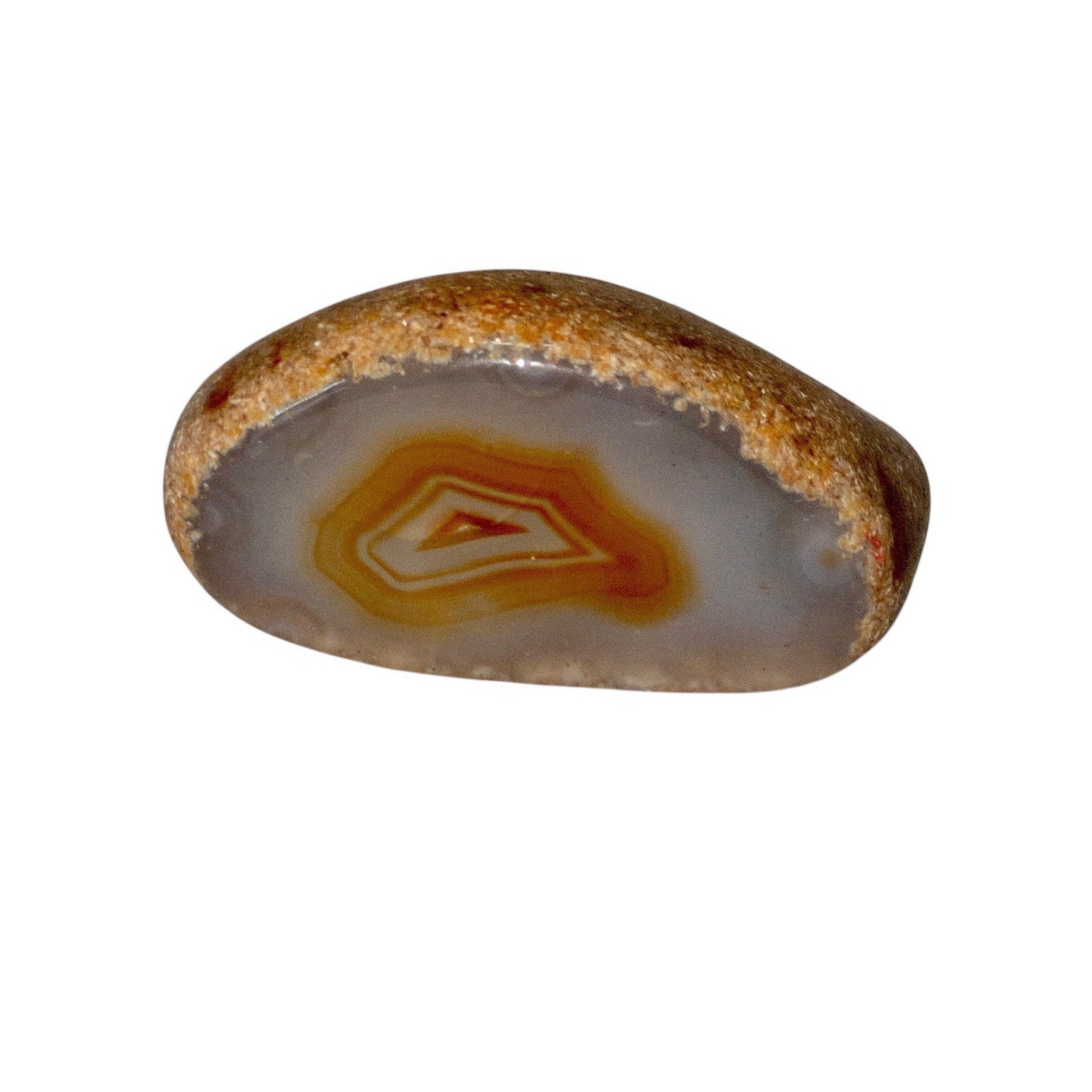 Banded Agate Lapidary Polished Rock Hounding 3.6 Oz Jewelry Making Rock Garden