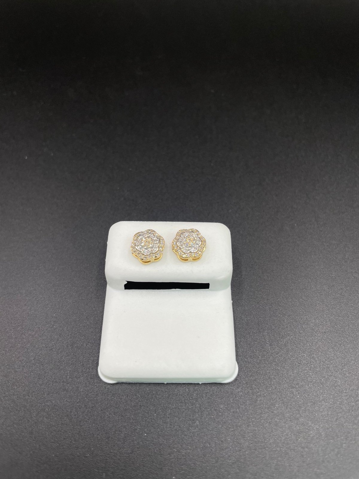 Authentic Gold and Diamond Earrings