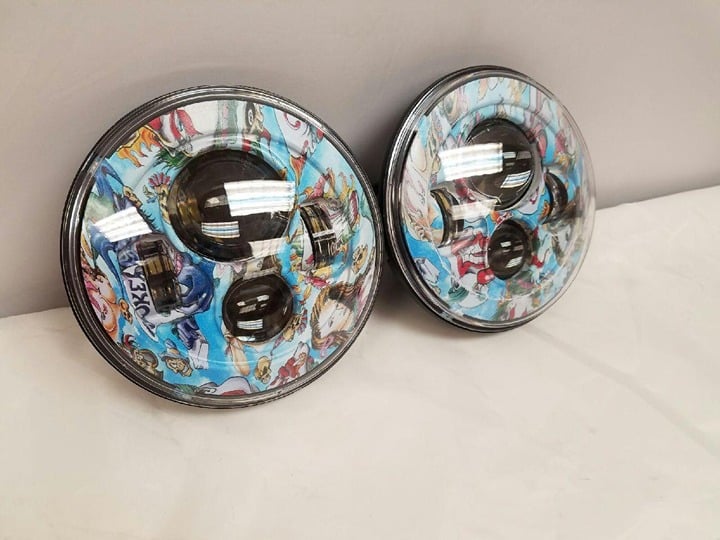 BLUE JOKER DESIGN For Suzuki Sierra Jeep JK CJ TJ LED Rubicon LED Headlights Set