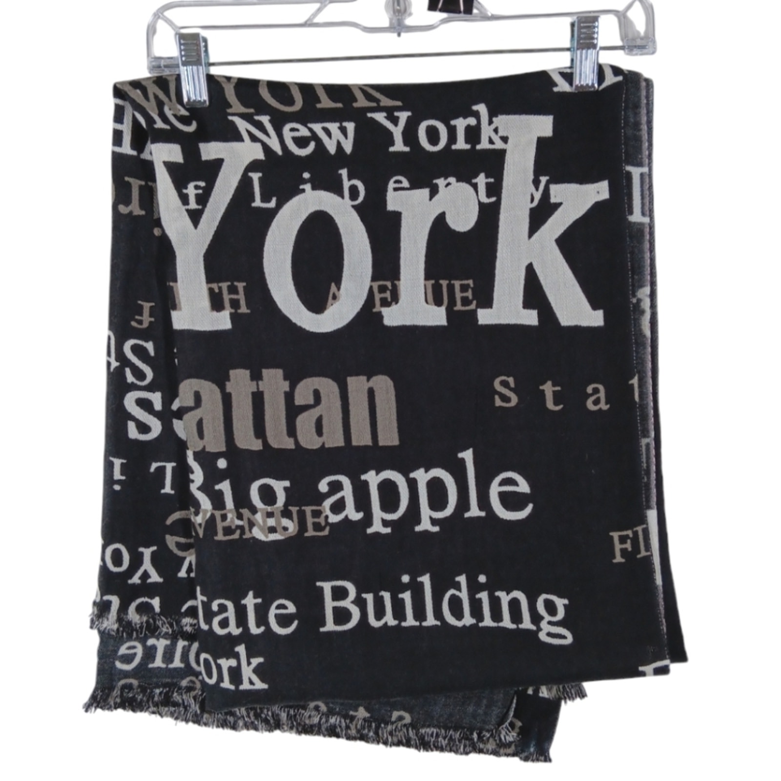Lisa NY Co. New York City Cashmere Scarf Black