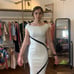 Black and Cream Body Con Dress Size Small It does have a couple marks on the bac