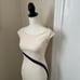 Black and Cream Body Con Dress Size Small It does have a couple marks on the bac