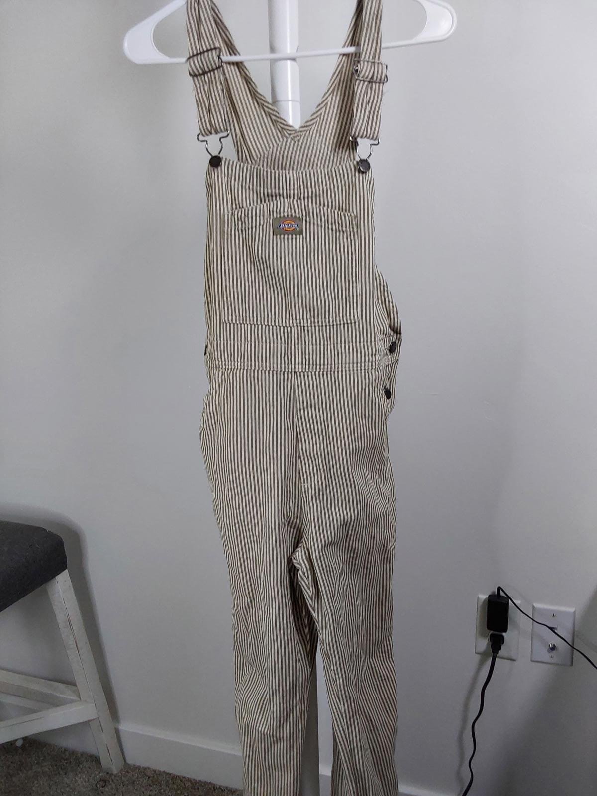 Dickies Striped Overalls for Women - Stylish and Durable