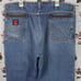 Y2K Riggs Workwear by Wrangler dura smiled Med wash loose fit tapered jeans42/32