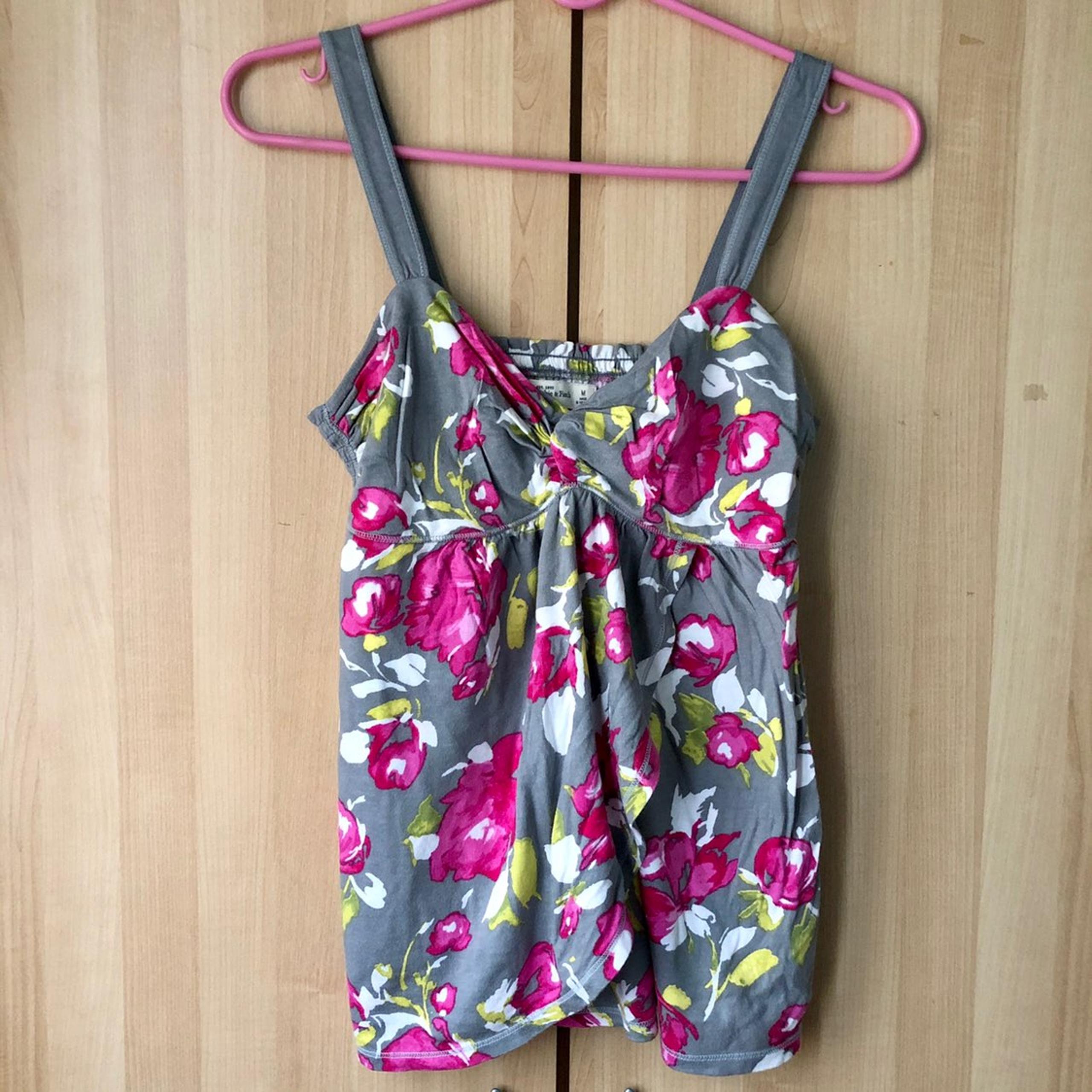 Abercrombie & Fitch Floral Wrap Tank Top