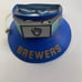 Vintage MILWAUKEE BREWERS Hat Visor Built In Radio With Ear Piece Solar Powered