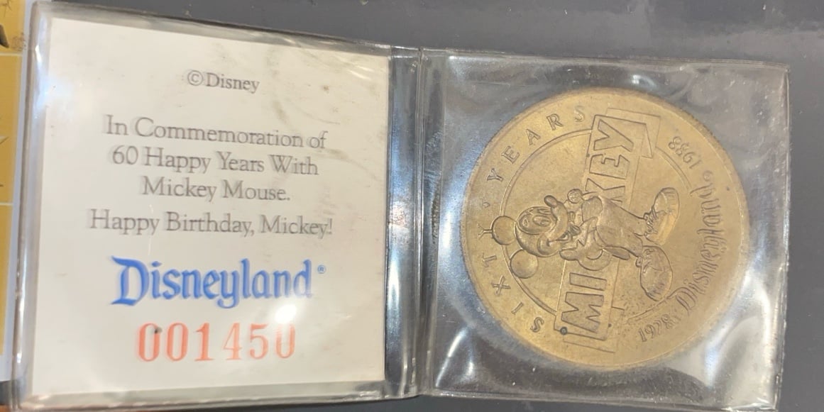 60th Birthday Anniversary of Mickey Mouse Coin 1928-1988