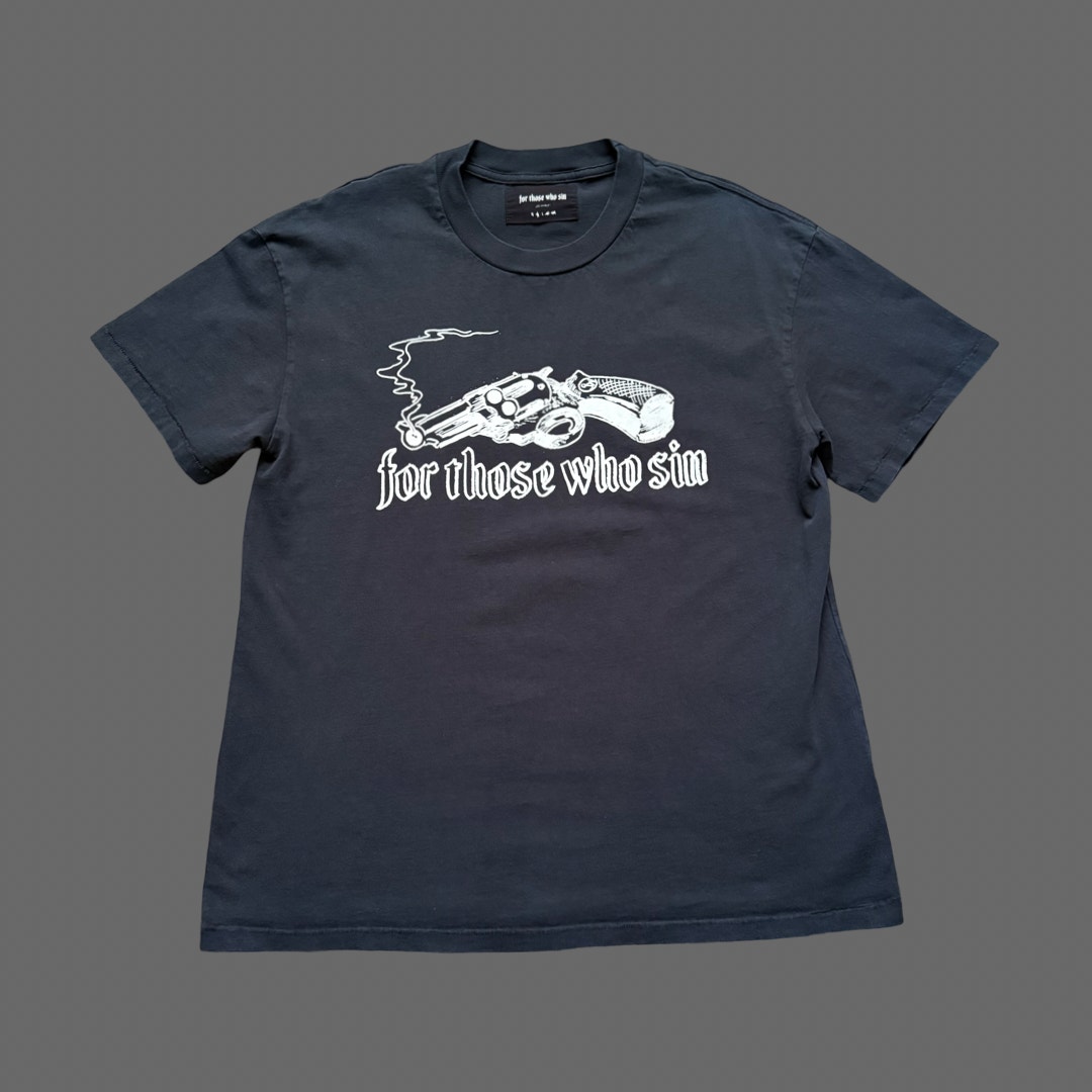 FTWS For Those Who Sin 'May Piece Be With You' Black SS Tee GUC Size L RARE