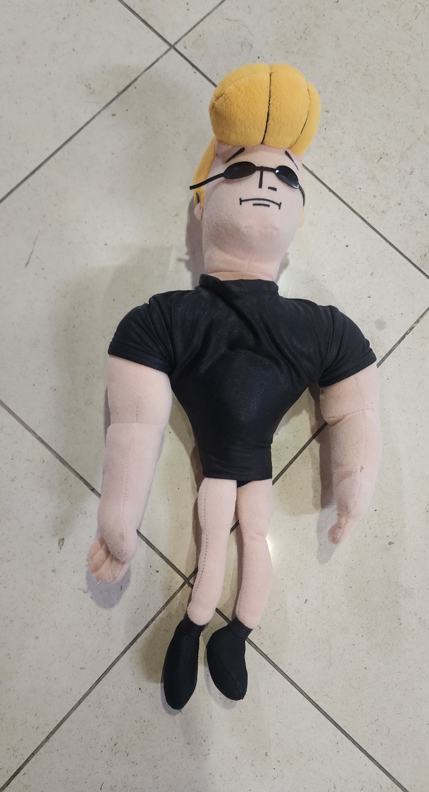 Cartoon Network Johnny Bravo Plush 20 NO PANTS Rare HTF