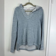 Faherty Hoodie Men Sz M Cotton Pullover Terry Kangaroo Pocket Cozy Warm Blue