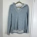 Faherty Hoodie Men Sz M Cotton Pullover Terry Kangaroo Pocket Cozy Warm Blue