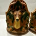 Vintage Deer Head Buck Full Antler Bookends Leaves Acorns Mancave Lodge