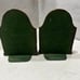 Vintage Deer Head Buck Full Antler Bookends Leaves Acorns Mancave Lodge