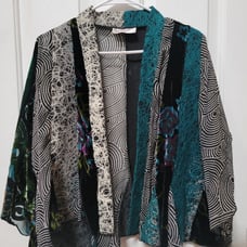 Sterling Styles Wearable Artsilk Made In India Open Front Cardigan/Blazer