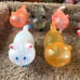 Cat Bell Transparent Plastic Cats from Blind Boxes