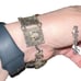 Vintage Hand Crafted Bracelet with Arabic Writing on Hang Tag