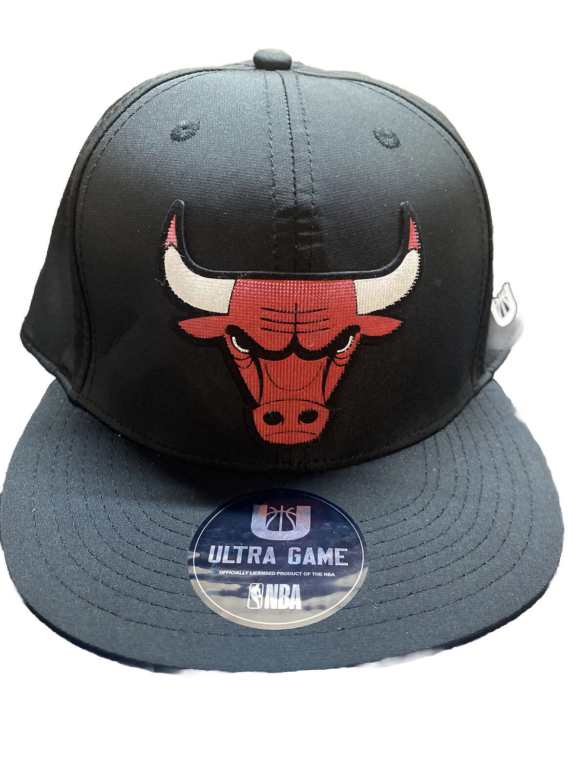 Chicago Bulls NBA Authentic Ultra Game Snapback Hat Cap Black w/Red New NWT