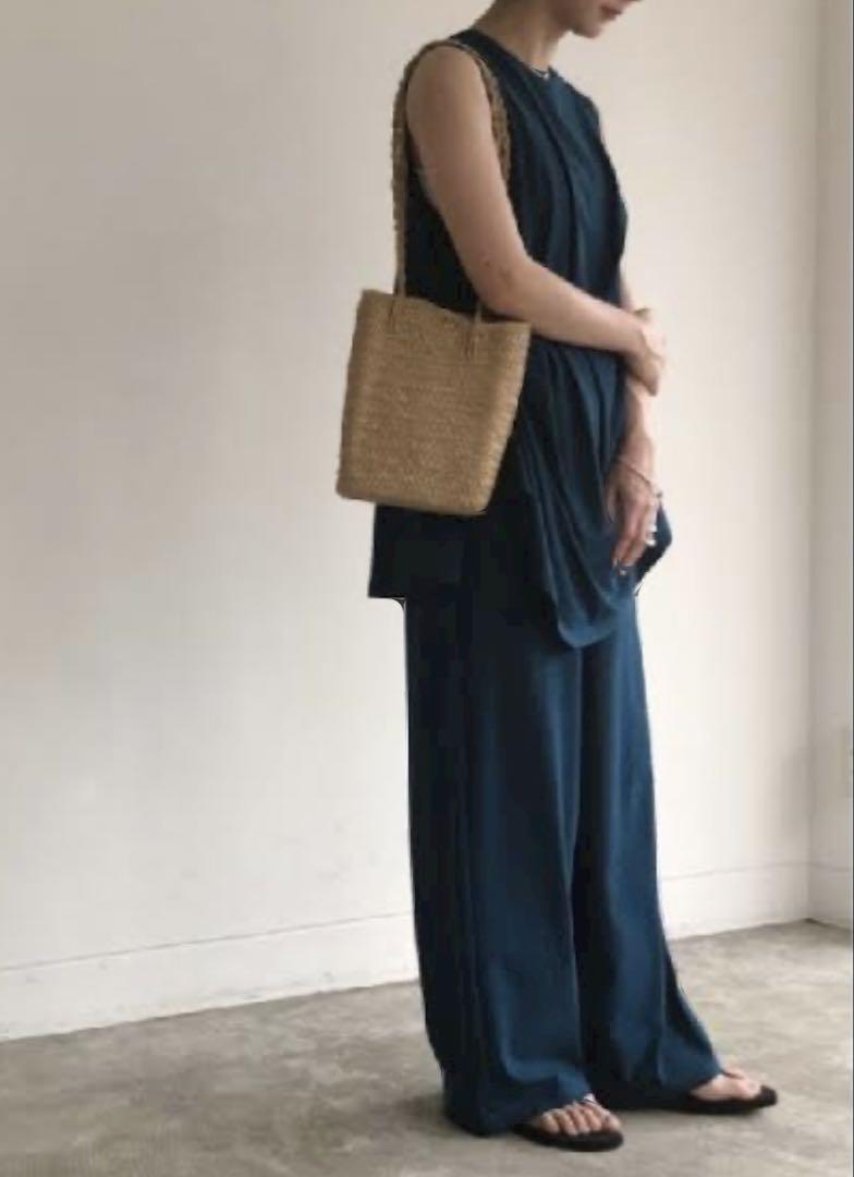 ENFOLD High Twist Jersey Layered Jumpsuit 36 S Black