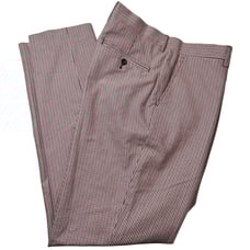 Mr P Porter Stretch Cotton Puppytooth Check Flat Front Golf Trouser Pant Size 34
