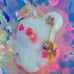 Pink Japanese Sakura Lolita cosplay Plush Bear