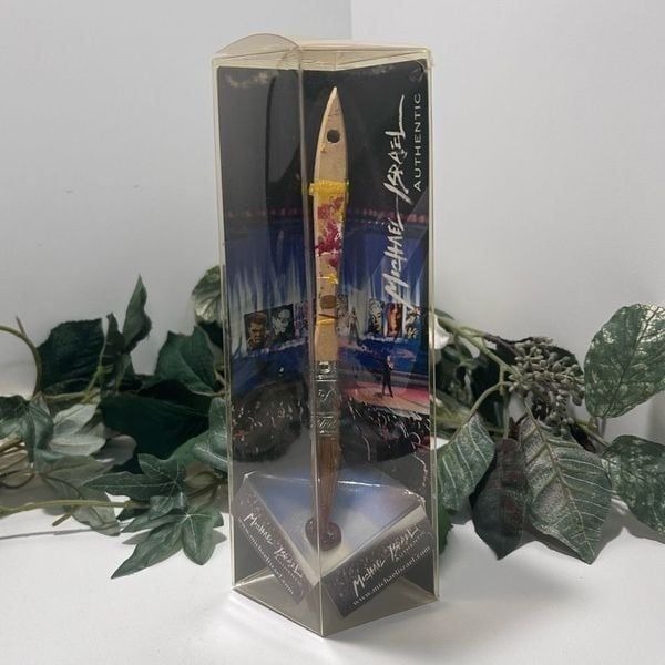 NWOT Michael Israel Collectible Paintbrush Multicolor Authentic In Clear Box