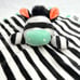 Rare Oh Joy Zebra Baby Lovey Security Blanket NWOT