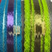 Vintage Colorful Decorative Lace Ribbon Yellow, Red, Blue, Green - 4 Yards Each