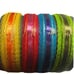 Vintage Colorful Decorative Lace Ribbon Yellow, Red, Blue, Green - 4 Yards Each