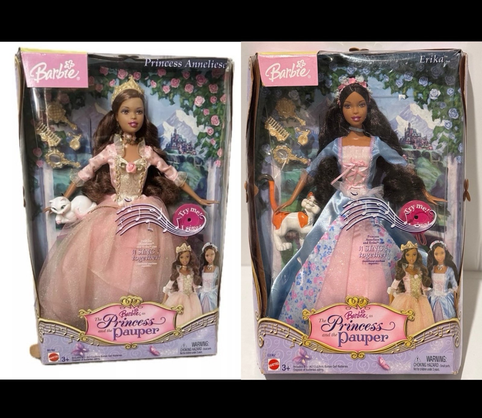 Barbie princess and the pauper dolls