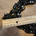 Ranjana Khan Jet Black Beaded Bib Statement Necklace with tie closure