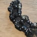 Ranjana Khan Jet Black Beaded Bib Statement Necklace with tie closure