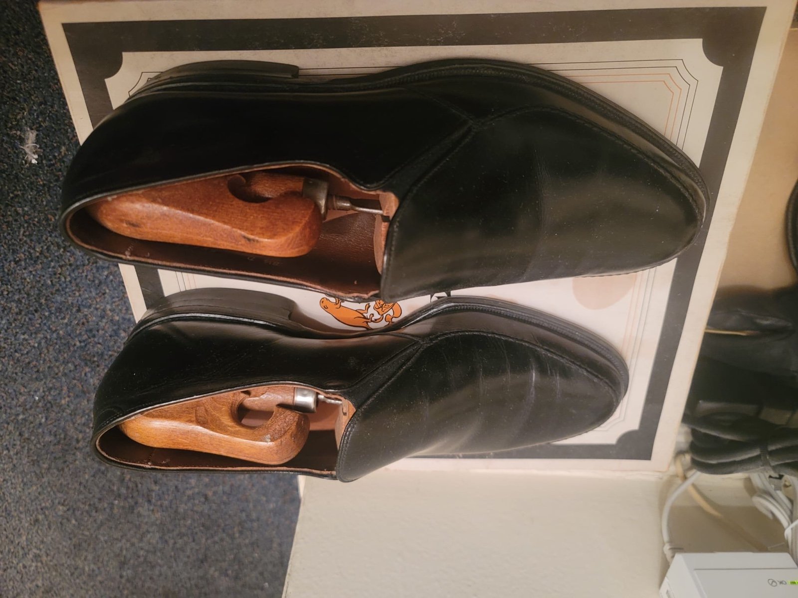 Allen Edmonds Steen Venetian Black Slip-On Loafers Shoes