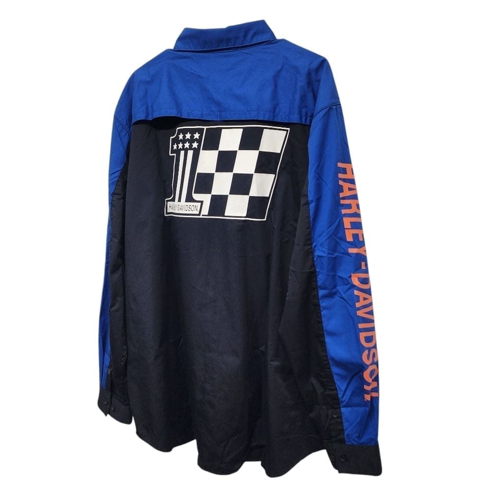 NWT HARLEY-DAVIDSON Mens Long Sleeve Racing Button-down Shirt Size XL