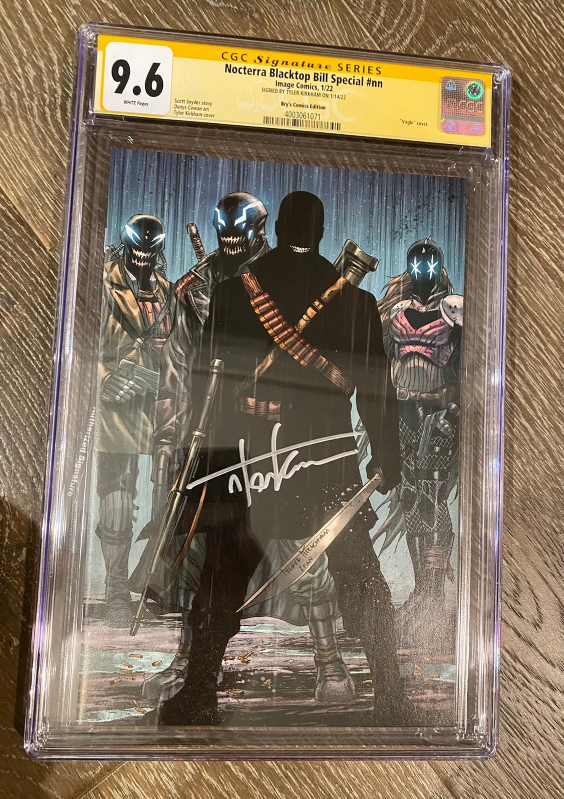 NOCTERRA BLACK TOP BILL SPECIAL: Signed TYLER KIRKHAM VIRGIN