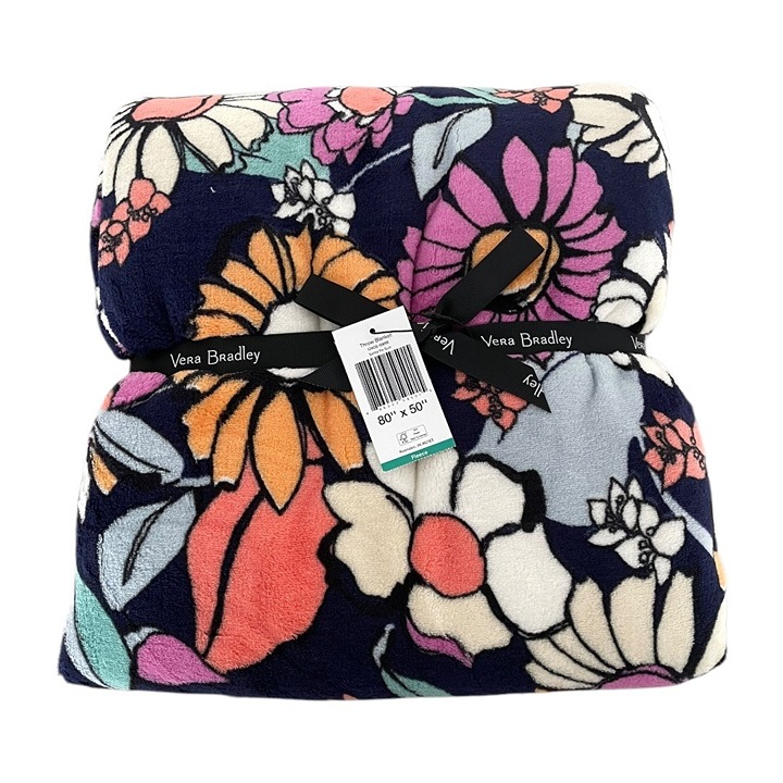 Vera Bradley Santa Fe Sun Plush Throw Blanket