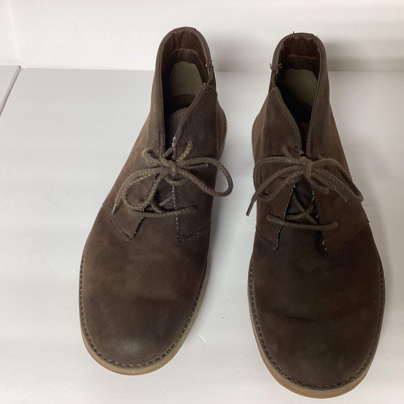 Timberland Mens Waterproof Anti-fatigue Brown Leather Oxford Casual Shoes Sz 8M