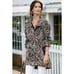 SOFT SURROUNDINGS sz S Black Viper Utility Jacket Python Snakeskin Print NEW nwt