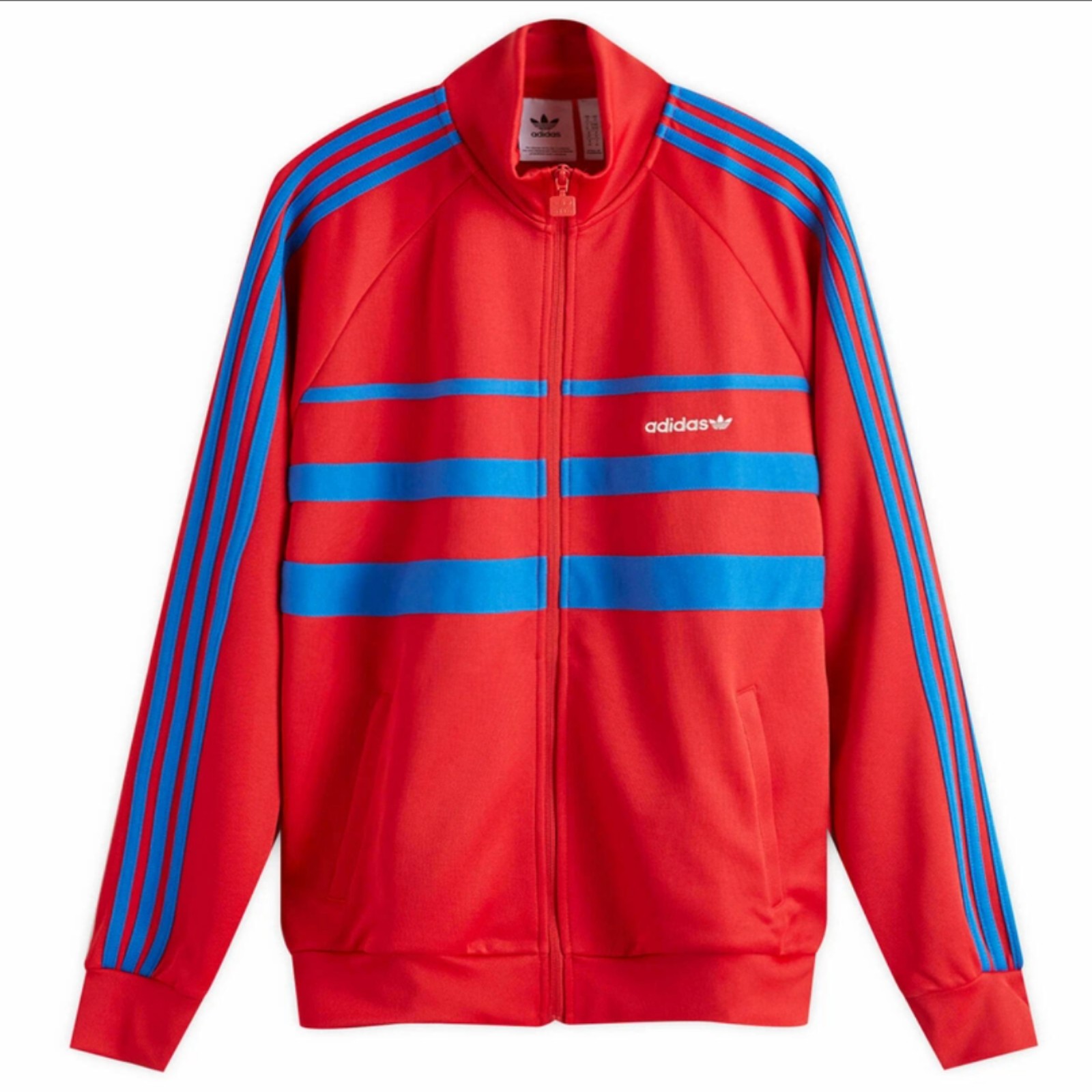 New Adidas Originals The First Track Top Jacket Mens Large Red Blue