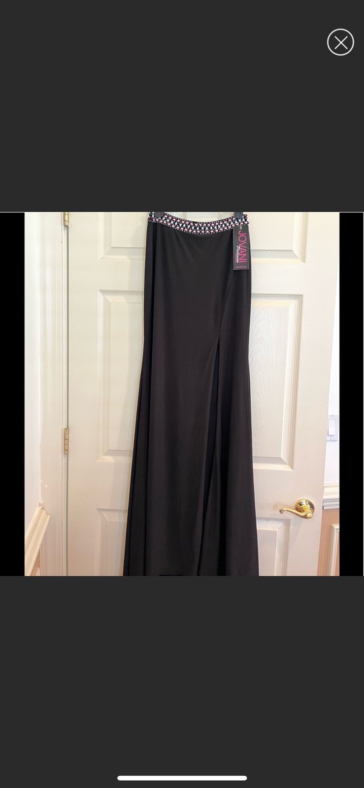 Jovani Black Beades Skirt NWT