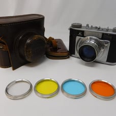 Futura-S Rangerfinder Camera w/ Frilon 50mm F/2.0 Lens, Filters, Leather Case