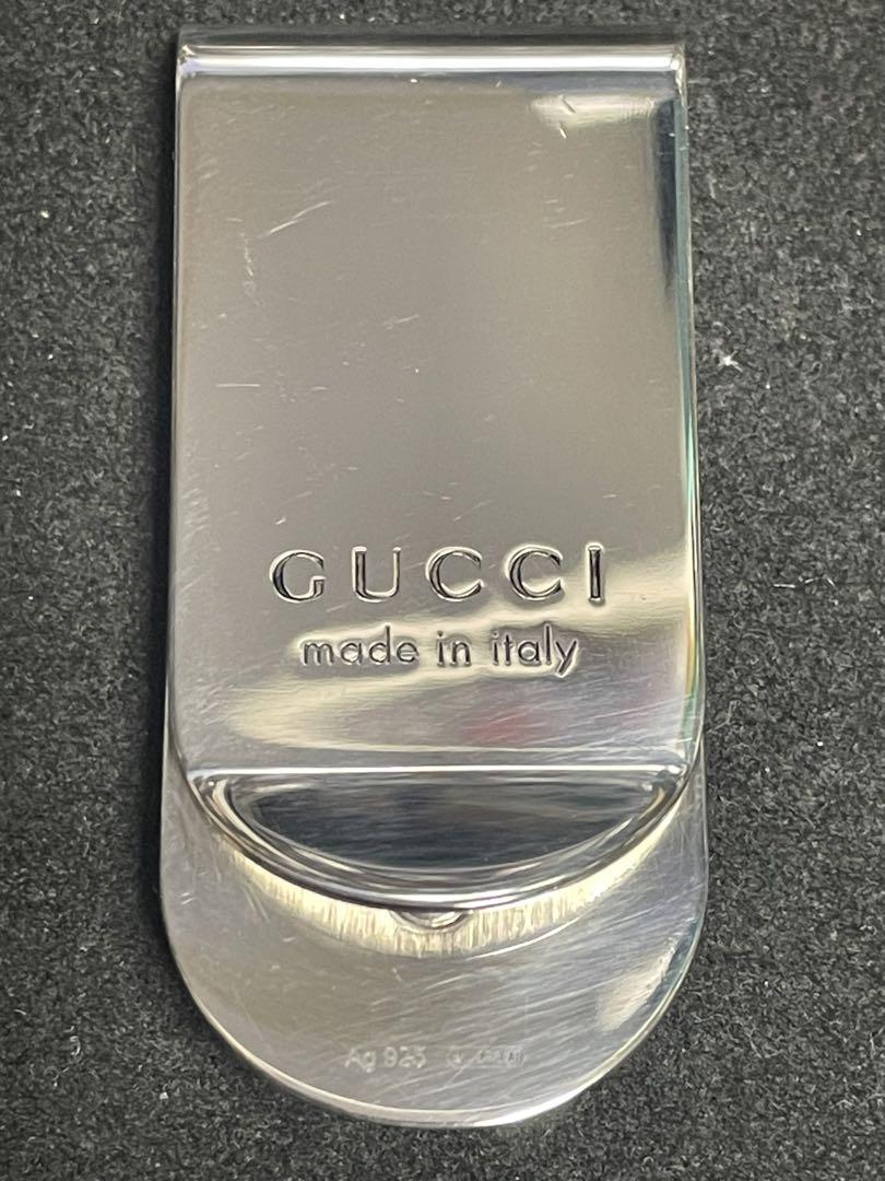 Excellent Condition GUCCI Tiger SILVER MONEY CLIP ag925 Tiger