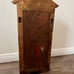 Vintage Wooden candle holder with a mirror 7/19 inches