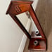 Vintage Wooden candle holder with a mirror 7/19 inches