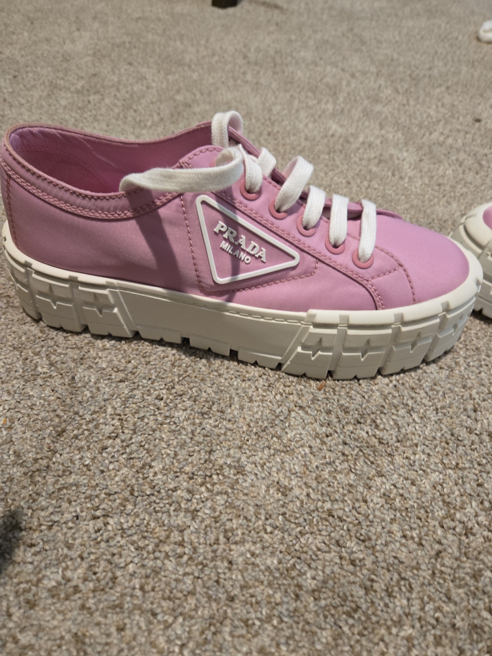 Prada Platform Lug Sole Sneaker