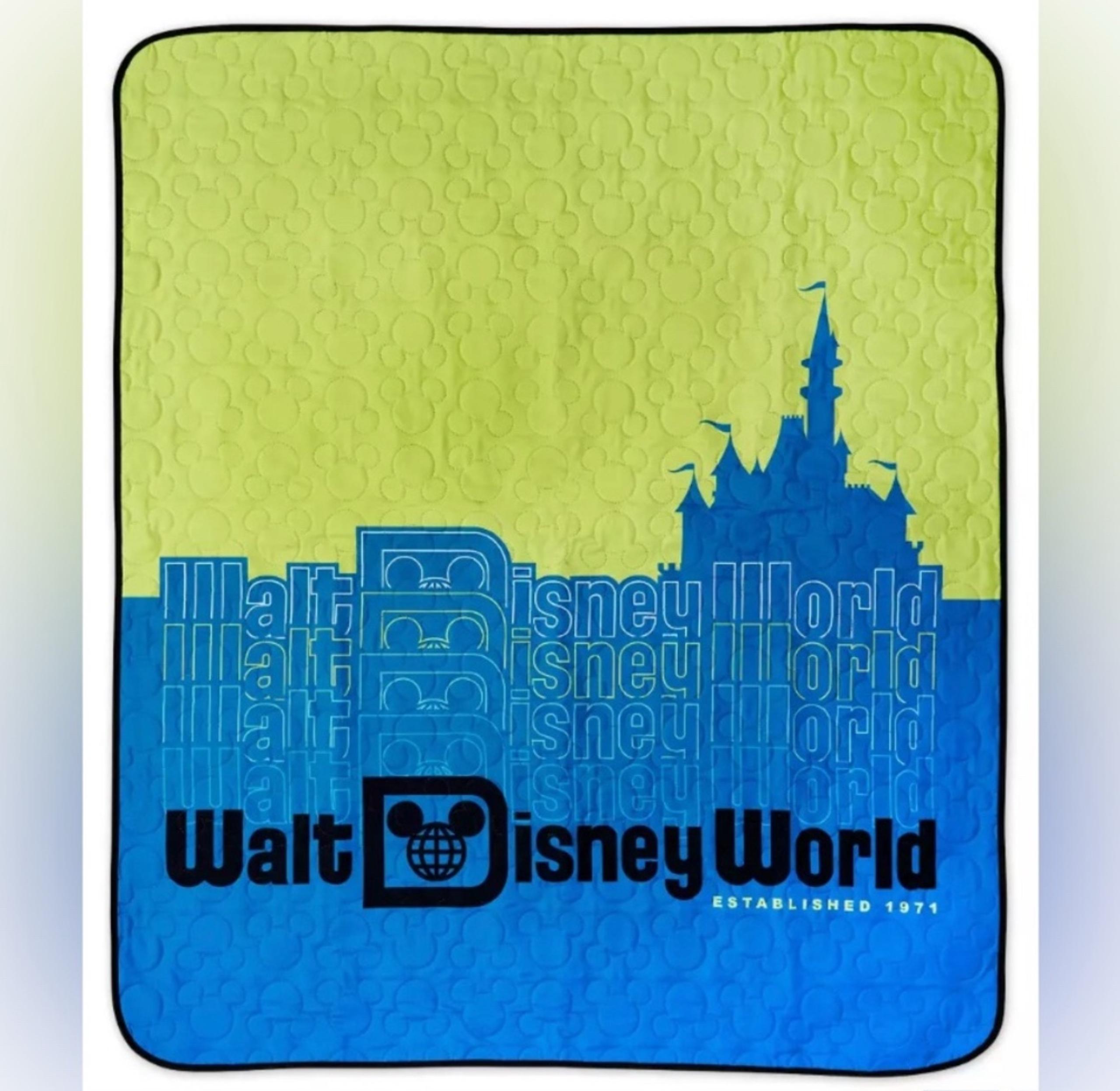 NWT Walt Disney World Quilted Blanket 50x60